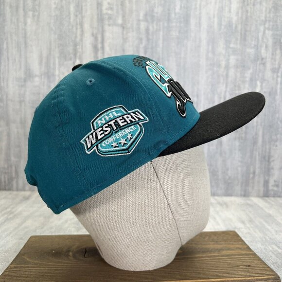 San Jose Sharks Wave Spell Out NHL Hockey Hat New Era Snapback Baseball Cap - Picture 5 of 11